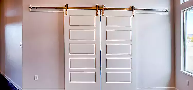 Glass Barn Door with Installation Hardware Kit New Brighton